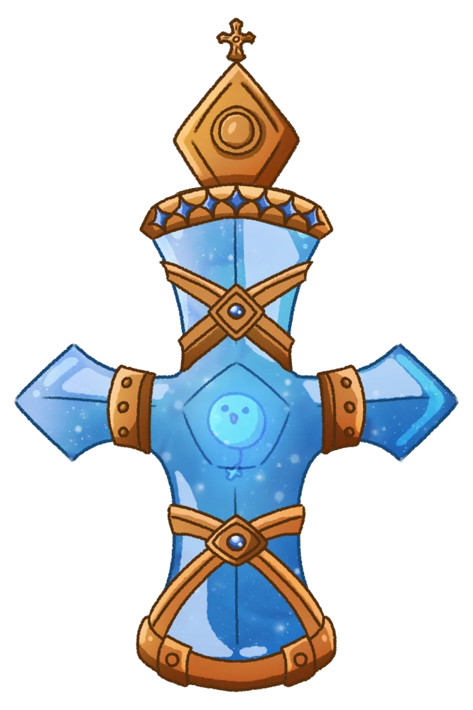 Art for Cross Tail-Tip Jewel-Bite Design