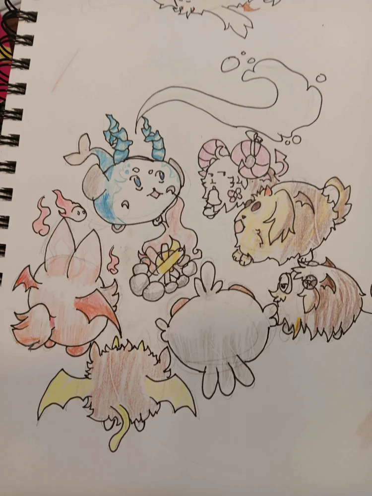 Art for Kaipo telling a story by the campfire